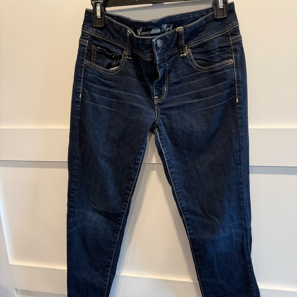 American Eagle Outfitters Dark Indigo Jegging Jeans - Picture 2 of 7